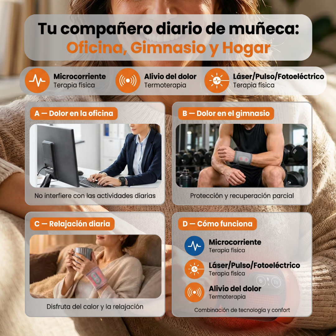 Acaba con el hormigueo, el entumecimiento y el dolor de muñeca. En solo 15 minutos al día.