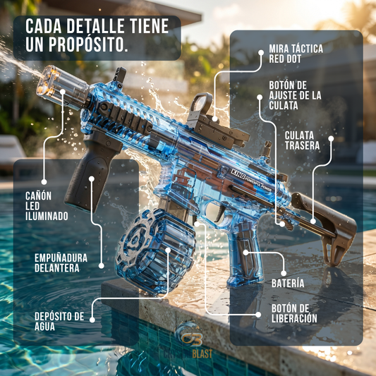 KING ARP9-La pistola de agua más PRO del verano